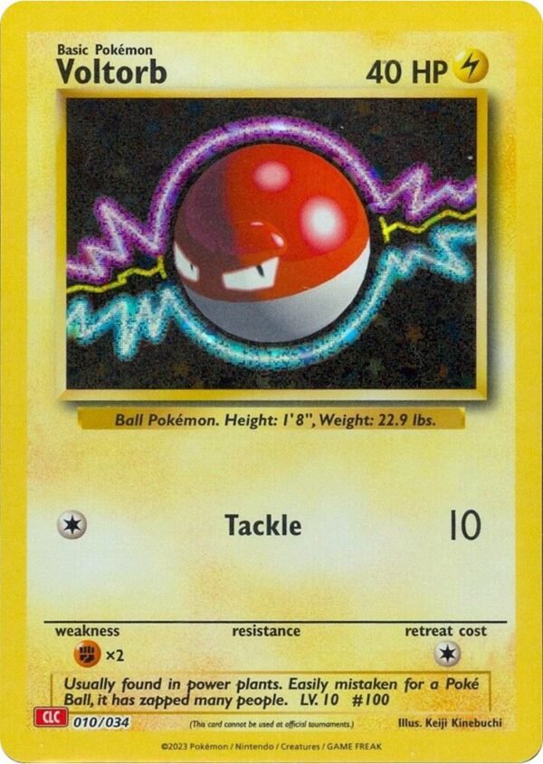 Voltorb 010/034 Holofoil Trading Card Game Classic