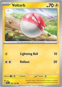 Voltorb | 066/193 | Normal | SV02: Paldea Evolved