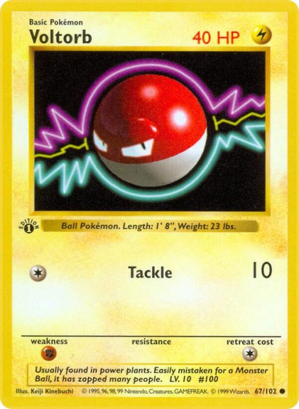 Voltorb 067/102 Unlimited Base Set (Shadowless)