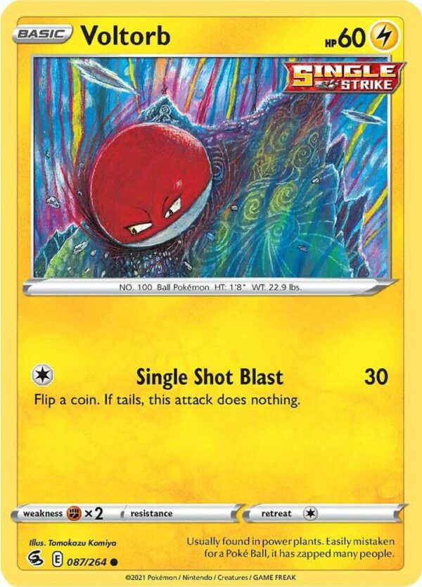 Voltorb 087/264 Reverse Holofoil SWSH08: Fusion Strike