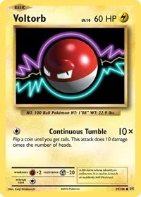 Voltorb | 39/108 | Reverse Holofoil | XY - Evolutions