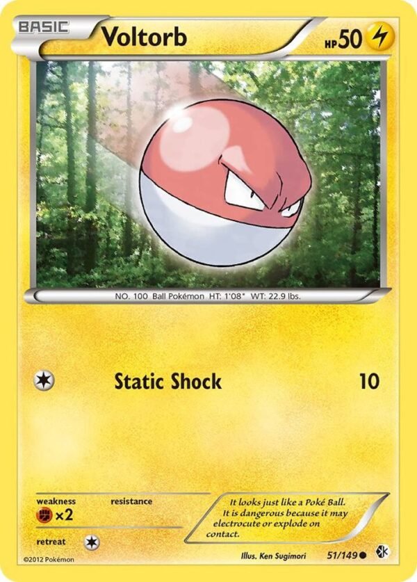 Voltorb 51/149 Reverse Holofoil Boundaries Crossed Voltorb 51/149 Reverse Holofoil Boundaries Crossed