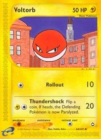 Voltorb (64) | 064/147 | Reverse Holofoil | Aquapolis