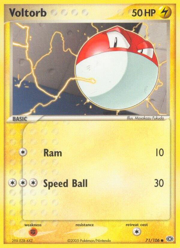 Voltorb 71/106 Reverse Holofoil Emerald