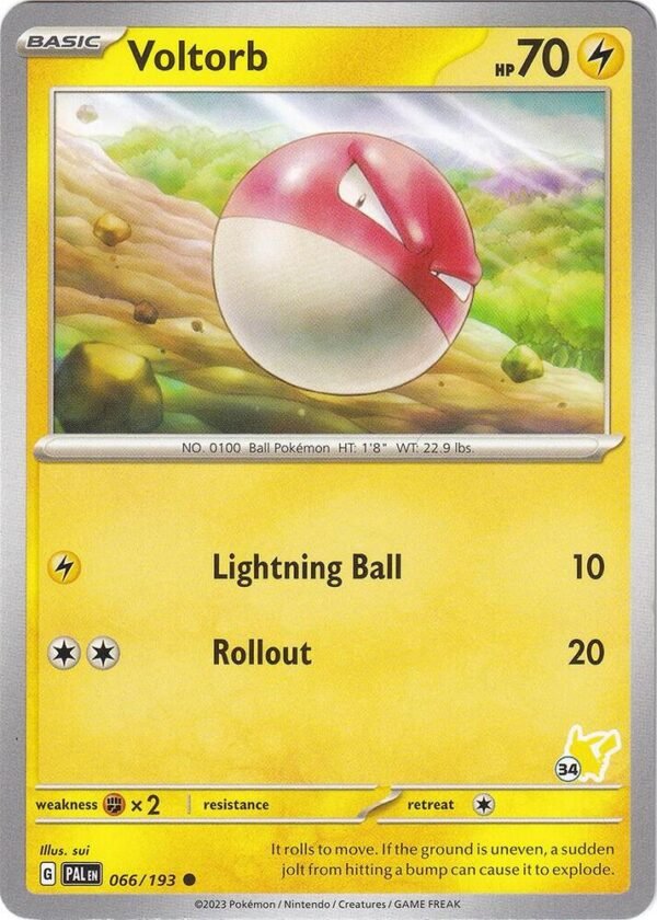 Voltorb Pikachu 34 066/193 Normal Battle Academy 2024