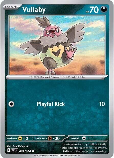 Vullaby 063/086 Reverse Holofoil SV: White Flare Vullaby 063/086 Reverse Holofoil SV: White Flare