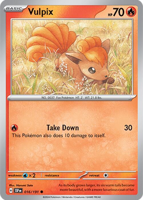 Vulpix 016/191 Normal SV08: Surging Sparks Vulpix 016/191 Normal SV08: Surging Sparks