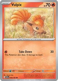 Vulpix | 016/191 | Reverse Holofoil | SV08: Surging Sparks Vulpix | 016/191 | Reverse Holofoil | SV08: Surging Sparks