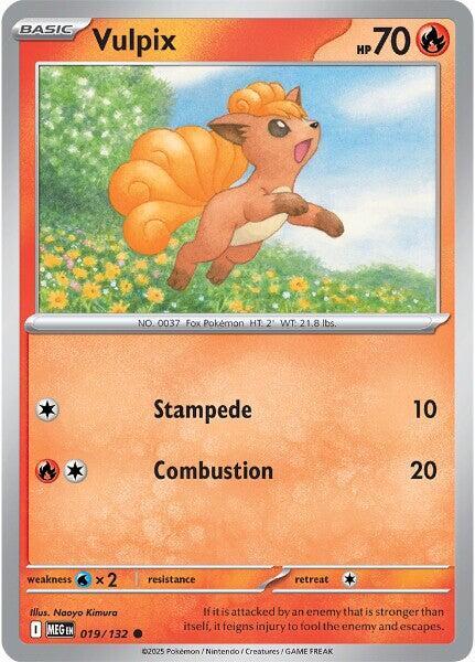 Vulpix 019/132 Normal ME01: Mega Evolution Vulpix 019/132 Normal ME01: Mega Evolution