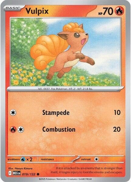 Vulpix 019/132 Reverse Holofoil ME01: Mega Evolution Vulpix 019/132 Reverse Holofoil ME01: Mega Evolution