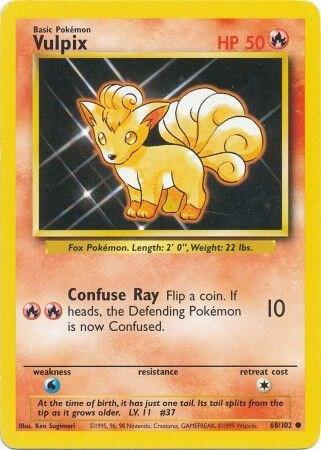 Vulpix 068/102 Normal Base Set