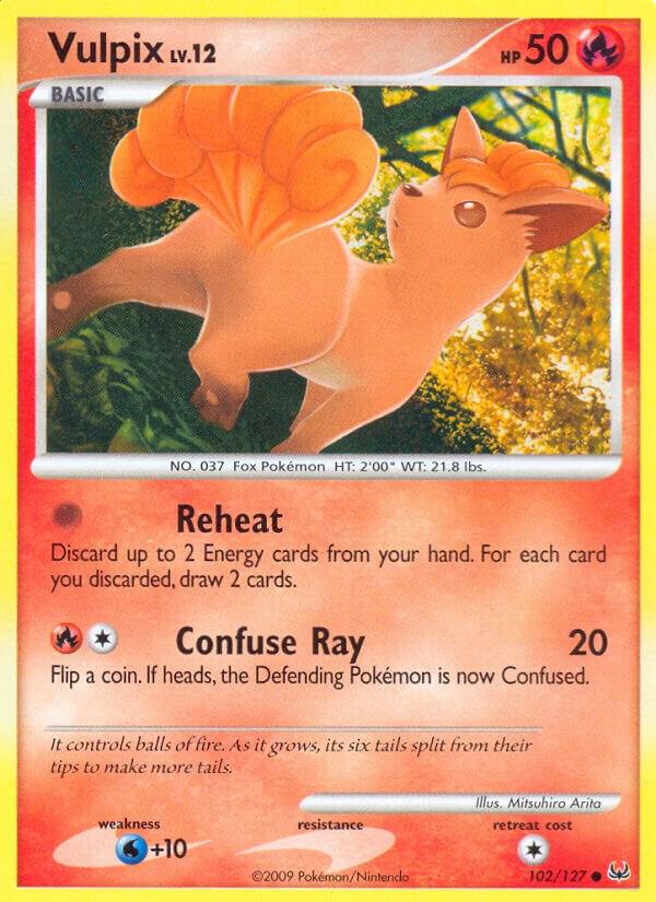 Vulpix 102/127 Reverse Holofoil Platinum
