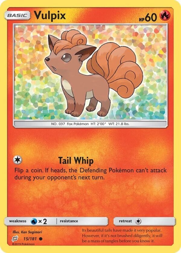 Vulpix 15/181 Reverse Holofoil SM – Team Up Vulpix 15/181 Reverse Holofoil SM – Team Up