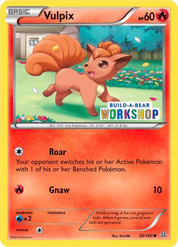 Vulpix 20/160 (Build-A-Bear Workshop Exclusive) 020/160 Normal Miscellaneous Cards & Products