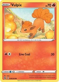 Vulpix (28) | 028/264 | Reverse Holofoil | SWSH08: Fusion Strike