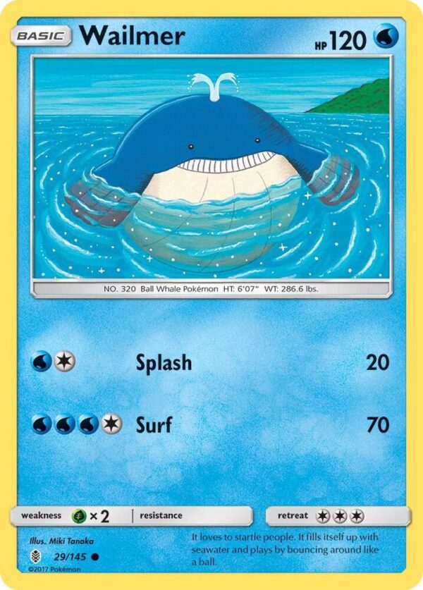 Wailmer 29/145 Normal SM – Guardians Rising