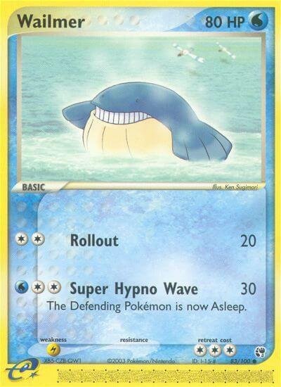 Wailmer 83/100 Reverse Holofoil Sandstorm Wailmer 83/100 Reverse Holofoil Sandstorm