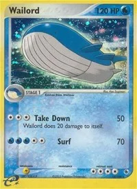 Wailord | 14/109 | Reverse Holofoil | Ruby and Sapphire