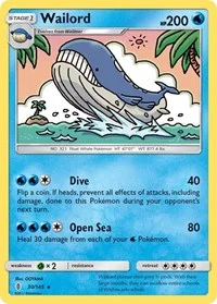 Wailord | 30/145 | Reverse Holofoil | SM - Guardians Rising