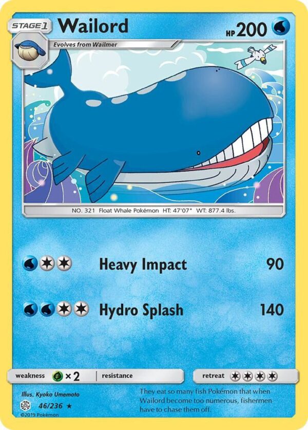 Wailord 46/236 Normal SM – Cosmic Eclipse Wailord 46/236 Normal SM – Cosmic Eclipse
