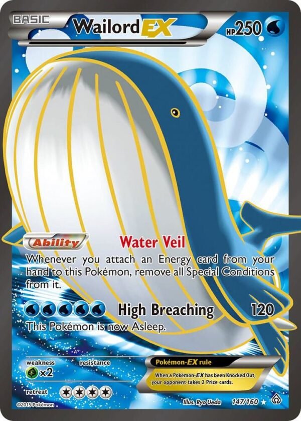 Wailord EX (147 Full Art) 147/160 Holofoil XY – Primal Clash