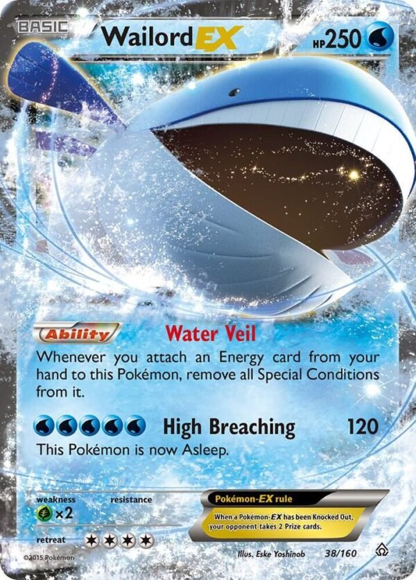 Wailord EX 38/160 Holofoil XY – Primal Clash
