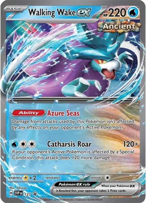 Walking Wake ex 127 Holofoil SV: Scarlet & Violet Promo Cards Walking Wake ex 127 Holofoil SV: Scarlet & Violet Promo Cards