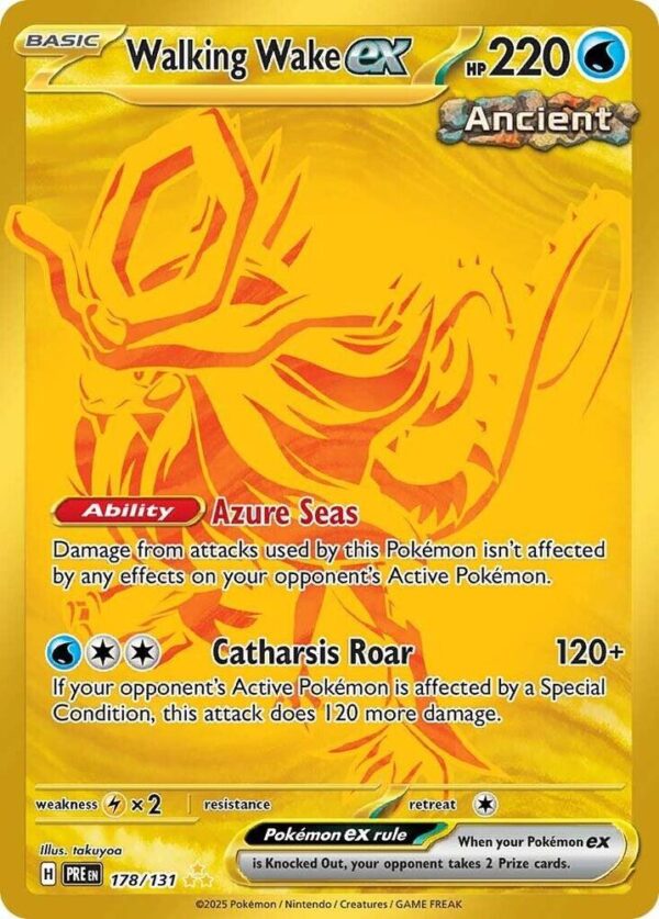 Walking Wake ex 178/131 Holofoil SV: Prismatic Evolutions