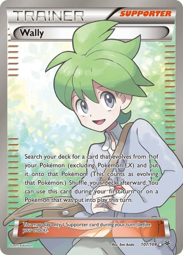 Wally (107 Full Art) 107/108 Holofoil XY – Roaring Skies Wally (107 Full Art) 107/108 Holofoil XY – Roaring Skies