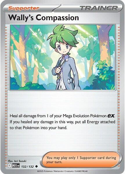 Wally’s Compassion 132/132 Reverse Holofoil ME01: Mega Evolution