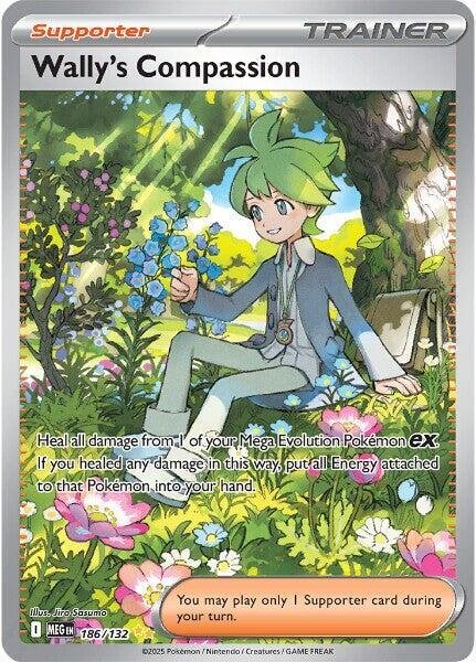 Wally’s Compassion 186/132 Holofoil ME01: Mega Evolution