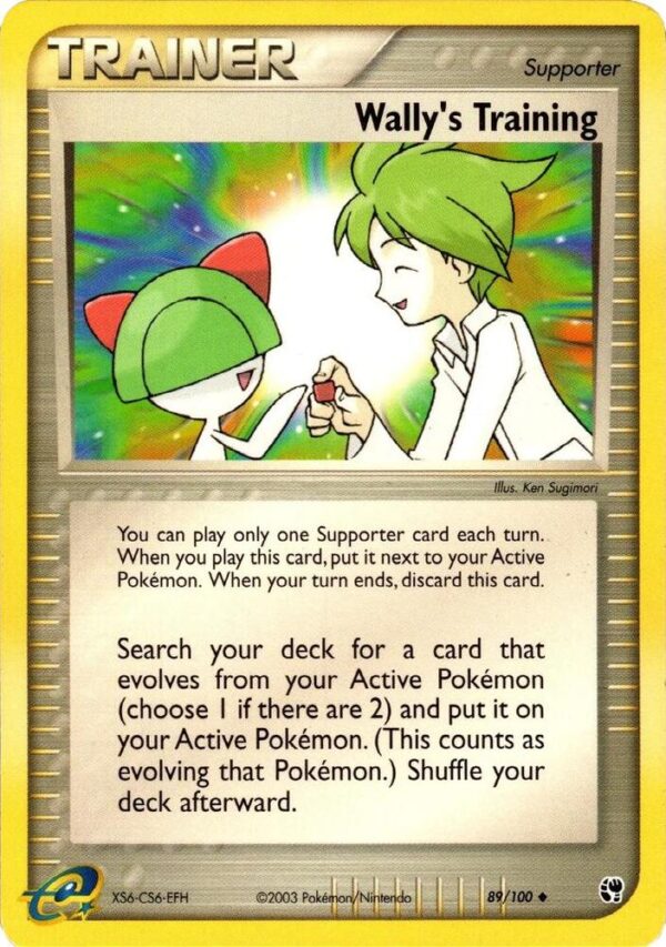 Wally’s Training 89/100 Reverse Holofoil Sandstorm Wally’s Training 89/100 Reverse Holofoil Sandstorm