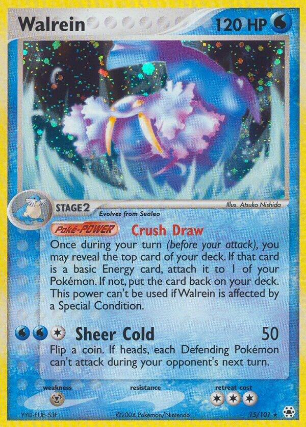Walrein 15/101 Reverse Holofoil Hidden Legends