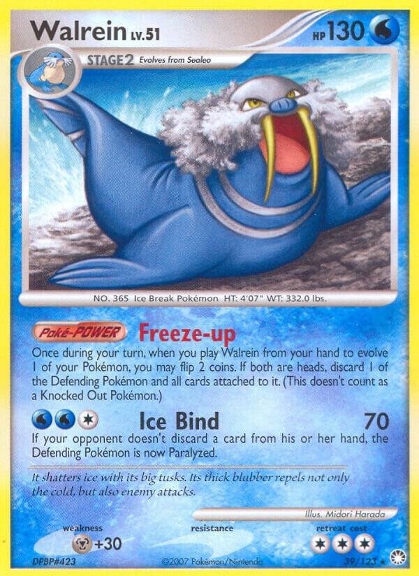 Walrein 39/123 Reverse Holofoil Mysterious Treasures Walrein 39/123 Reverse Holofoil Mysterious Treasures