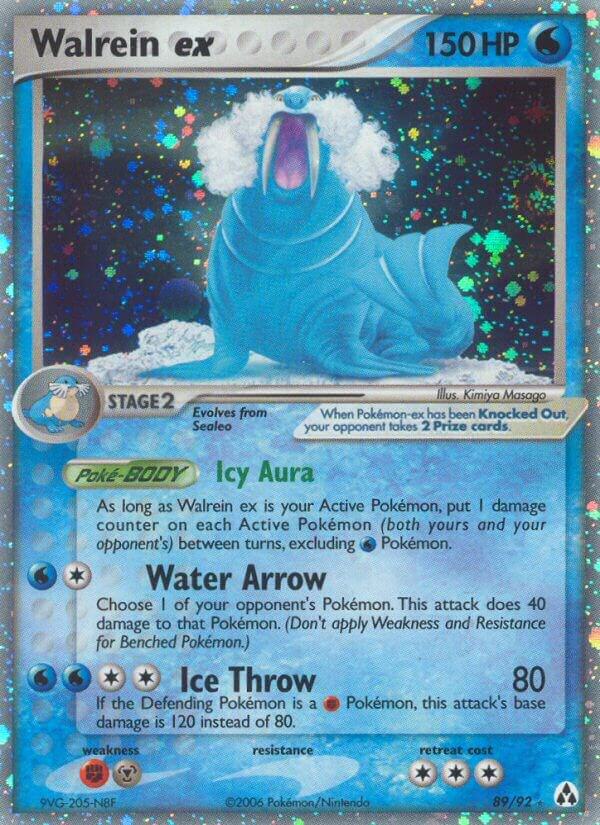 Walrein ex 89/92 Holofoil Legend Maker