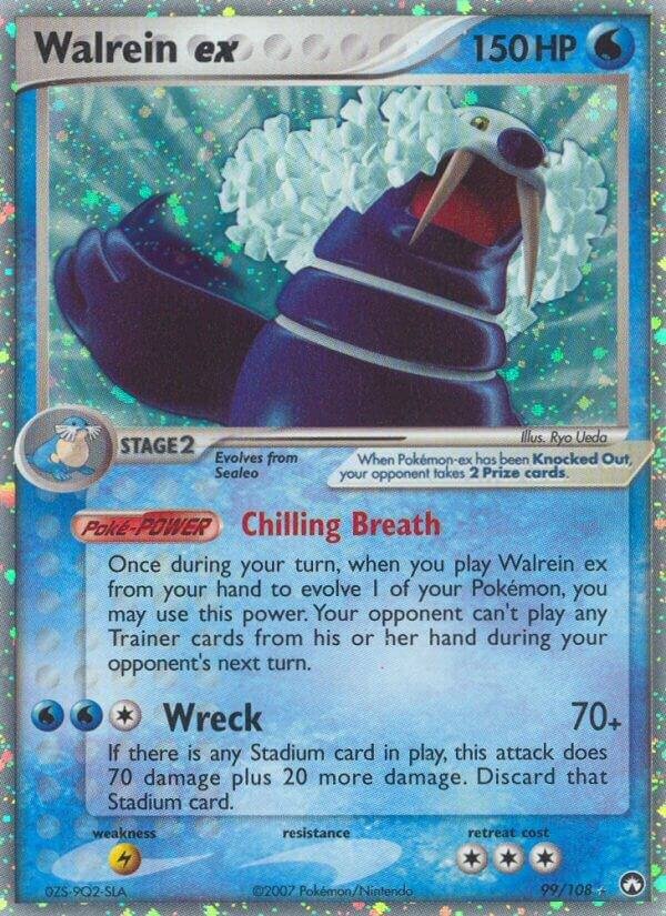 Walrein ex 99/108 Holofoil Power Keepers Walrein ex 99/108 Holofoil Power Keepers