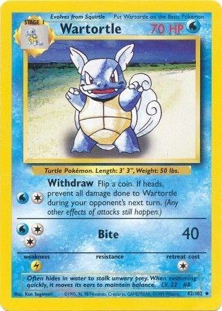 Wartortle 042/102 Normal Base Set