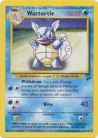 Wartortle 063/130 Normal Base Set 2 Wartortle 063/130 Normal Base Set 2