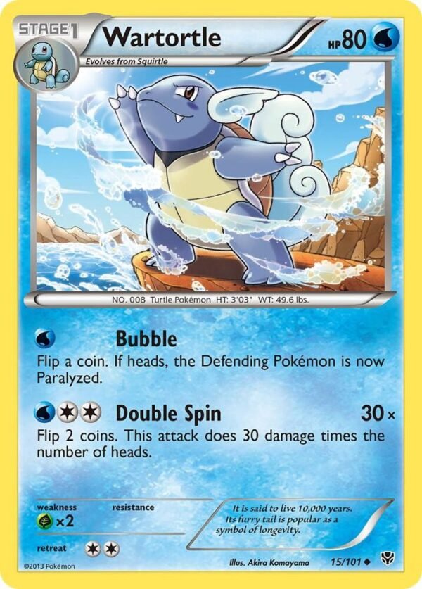 Wartortle 15/101 Normal Plasma Blast Wartortle 15/101 Normal Plasma Blast