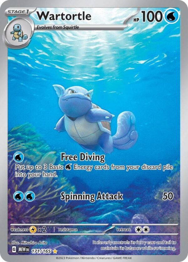 Wartortle 171/165 Holofoil SV: Scarlet & Violet 151