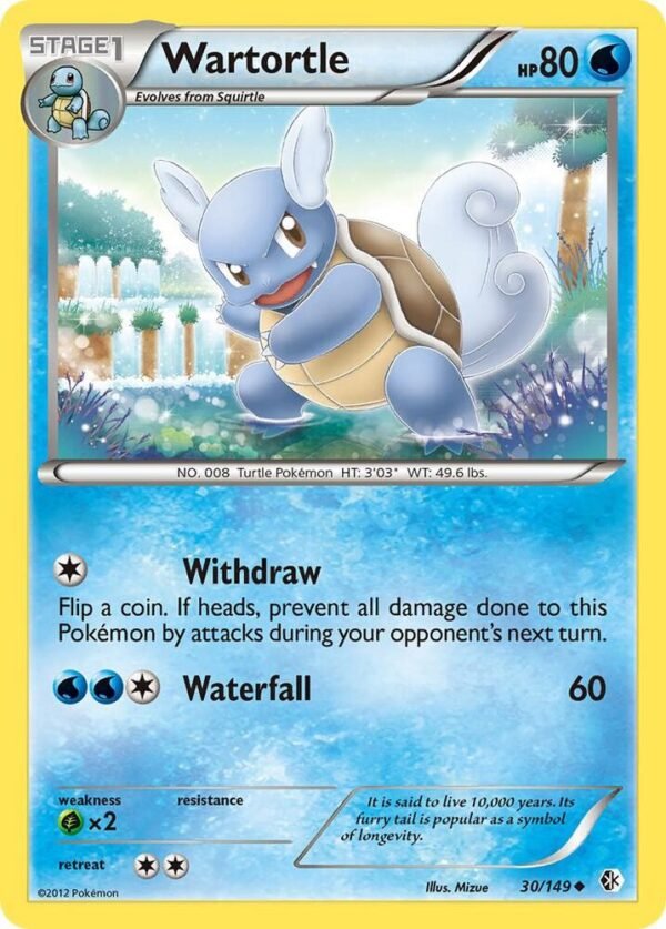 Wartortle 30/149 Reverse Holofoil Boundaries Crossed Wartortle 30/149 Reverse Holofoil Boundaries Crossed