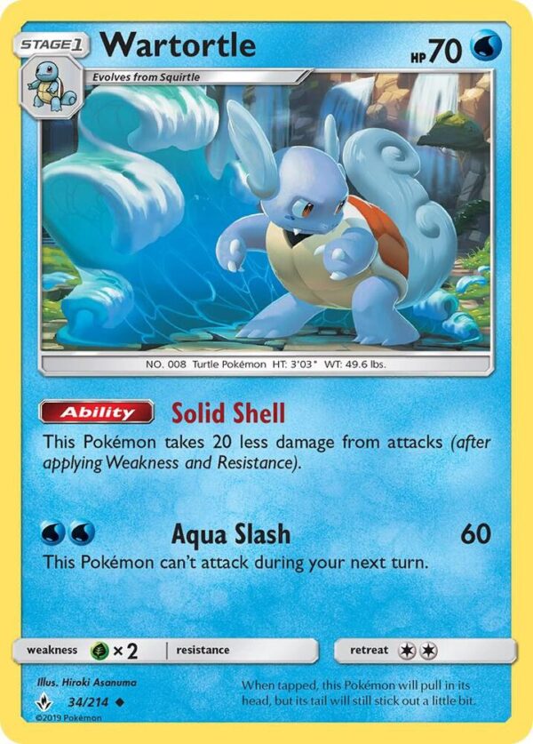 Wartortle 34/214 Reverse Holofoil SM – Unbroken Bonds