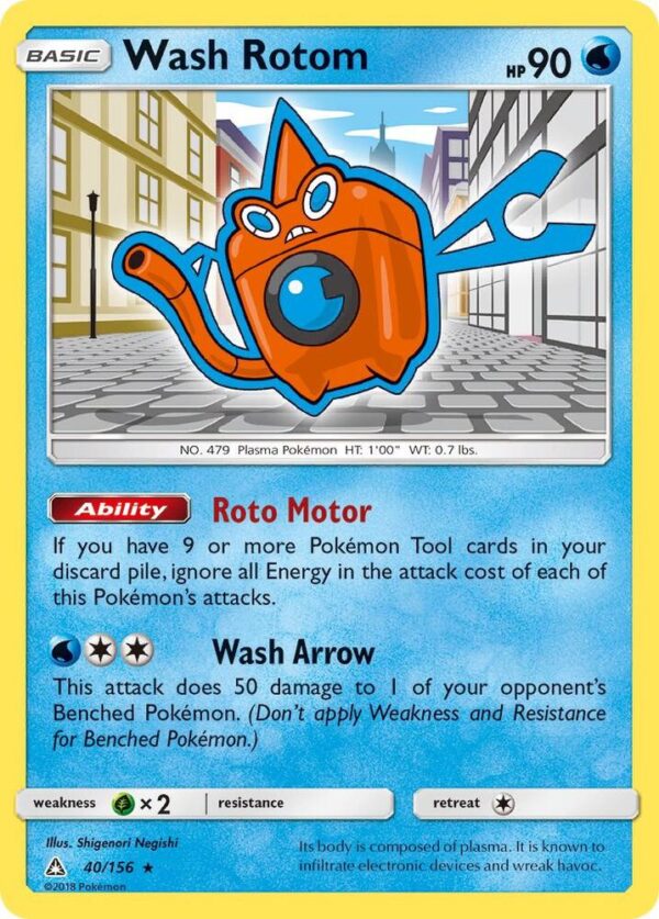 Wash Rotom 40/156 Normal SM – Ultra Prism Wash Rotom 40/156 Normal SM – Ultra Prism