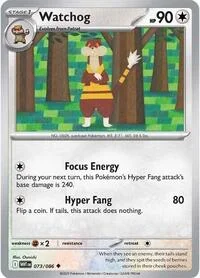 Watchog | 073/086 | Reverse Holofoil | SV: White Flare Watchog | 073/086 | Reverse Holofoil | SV: White Flare