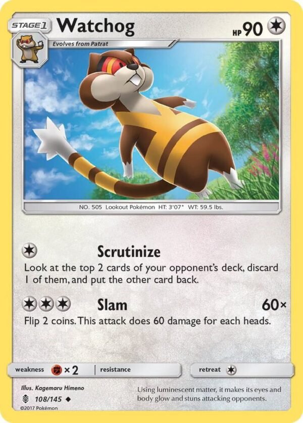 Watchog 108/145 Normal SM – Guardians Rising Watchog 108/145 Normal SM – Guardians Rising
