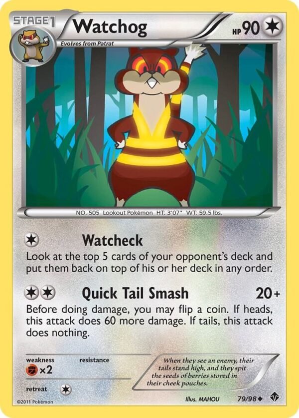Watchog 79/98 Reverse Holofoil Emerging Powers