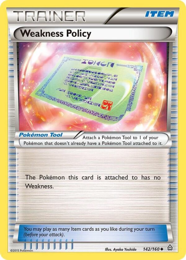 Weakness Policy 142/160 Normal XY – Primal Clash Weakness Policy 142/160 Normal XY – Primal Clash