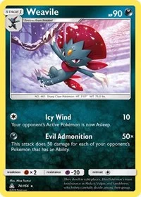 Weavile | 74/156 | Reverse Holofoil | SM - Ultra Prism
