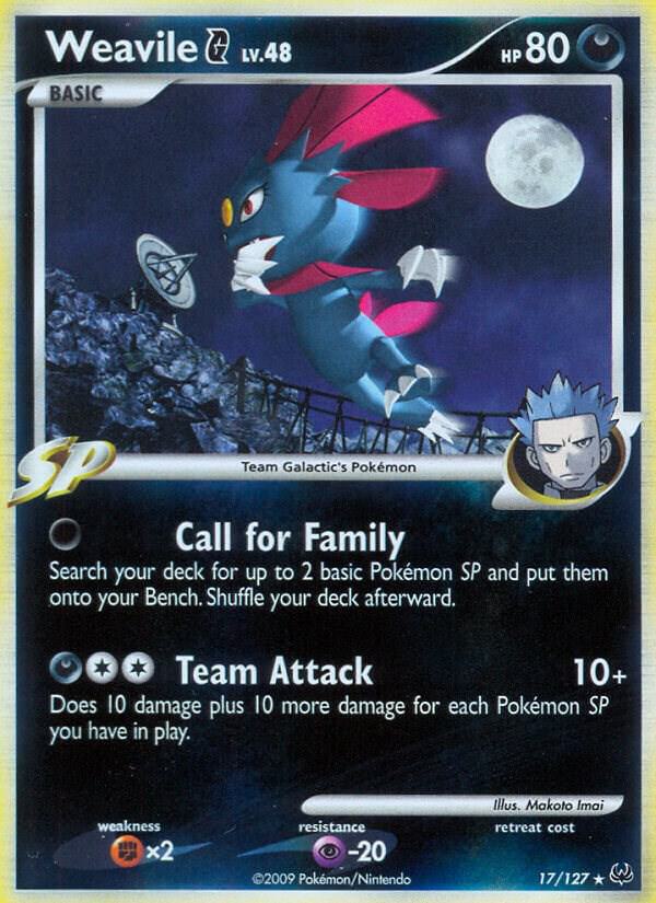 Weavile G 17/127 Holofoil Platinum Weavile G 17/127 Holofoil Platinum