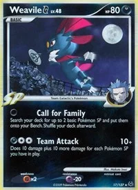 Weavile G | 17/127 | Reverse Holofoil | Platinum